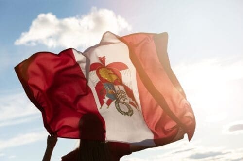 person-holding-peru-flag-outdoors